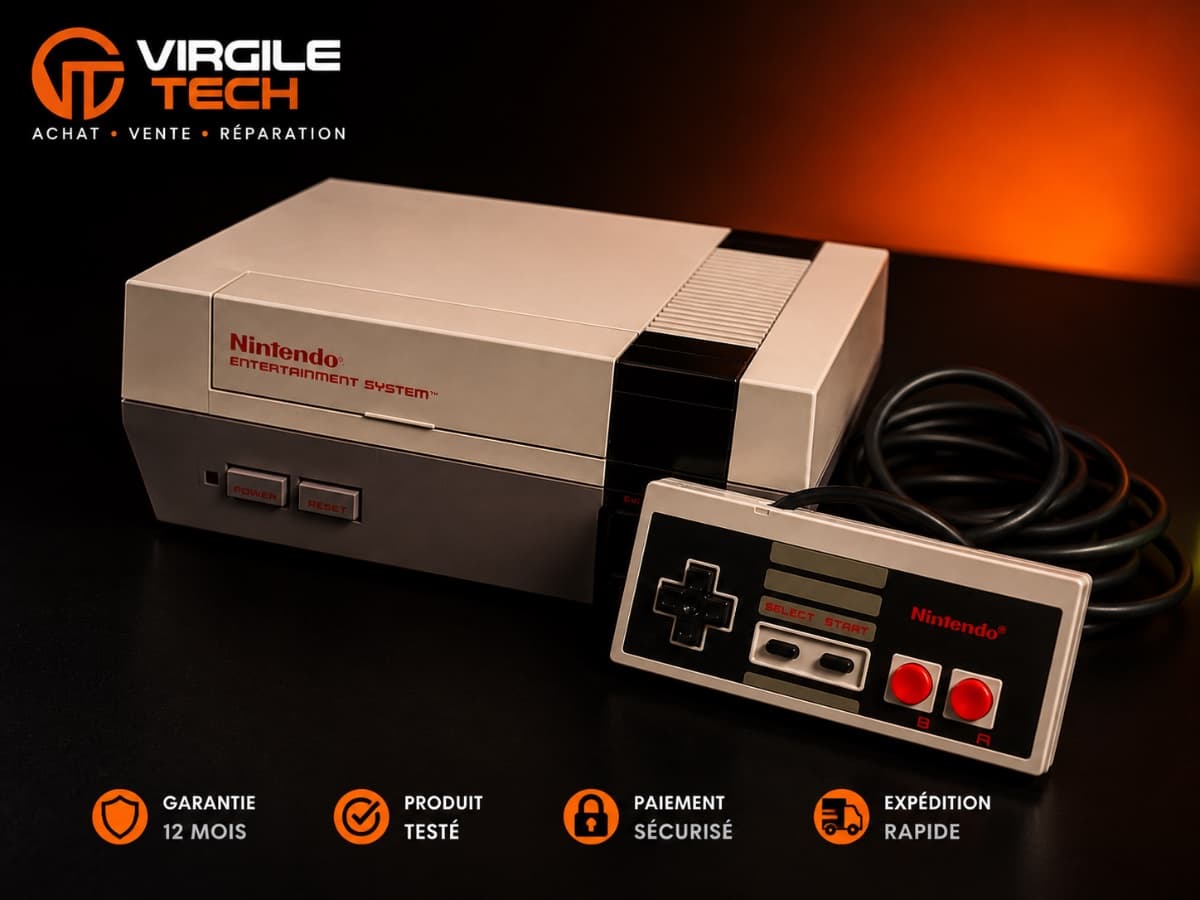 Nintendo Entertainment System (NES) - Console d’origine – Très bon état Revivez les débuts du jeux